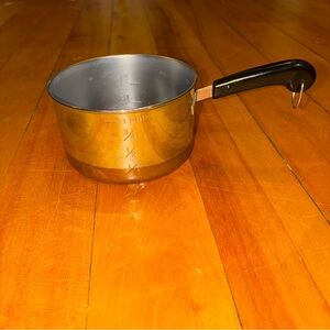 Vintage Revere Ware Copper Bottom 1 Cup Butter Warmer Measuring Cup